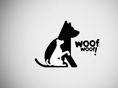 Logo Woof! animal branding design designer illustrator ilustrator logo minimal photoshop web