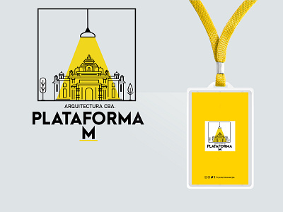 Logo para plataforma M argentina arquitecture arquitetura brand branding design designer illustrator logo minimal mockup photoshop vector yellow