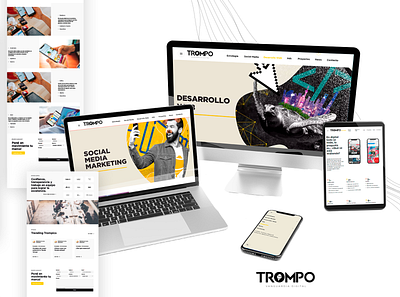 Trompo Agencia WEB agencia branding design designer diseño grafico graphic design illustrator lookfeel mkt photoshop ui