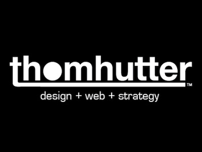 Thom Hutter logo design identity illustrator typography