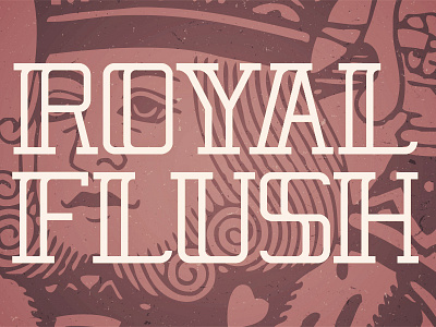 Royal Flush Typeface font fonts playing cards serif typeface