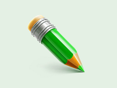 Pencil green icon icons identiq illustration pencil