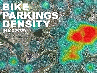 Bike Parkings Density bike geo heat map map site source web