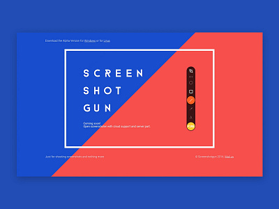 Screenshotgun app color desktop linux minimal screen shotgun screenshot soft unix web windows