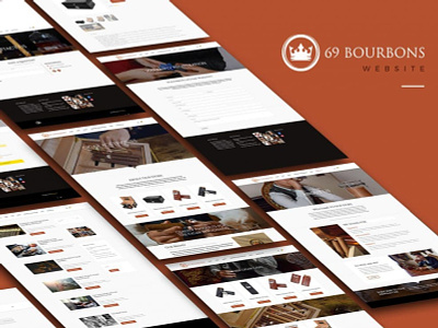 69 Bourbons Website accessories cigar cigars web web design web development