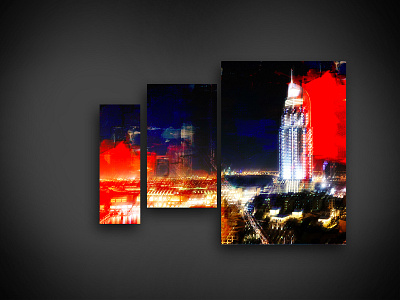 Dubai art design dubai lights painting plastic travel