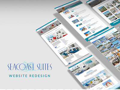 Seacoast Website design graphic hospitality hotel miami turquoise web design website