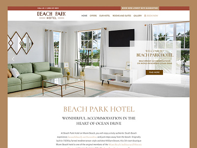 Beach Park Hotel Website