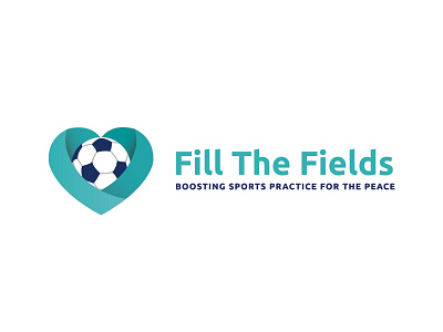 Fill the fields charity children graphic design logo non profit soccer soccer logo sports turquoise