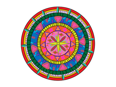 Mandala artwork clean color colorpalette colors concept design geometric art geometric design geometry illustration minimal spiritual