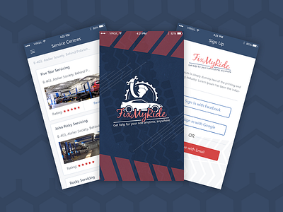 Fix my ride - Mobile App