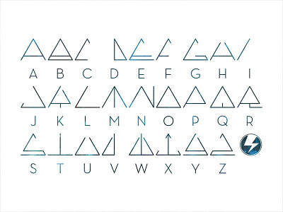 Equilateral Code Type code triangle type typography