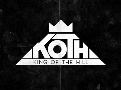 King of the Hill Logo branding design logo profile