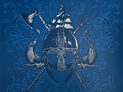 VikingHelmet drawing illustration viking