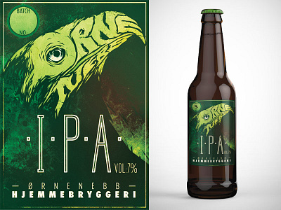 Ørnenebb beer label beer eagle label logo