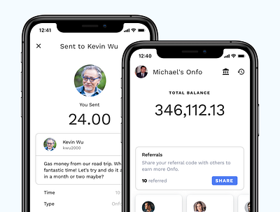 Onfo Mobile Payments App app balance banking crypto finance fintech ios mobile payments ui ui design ux