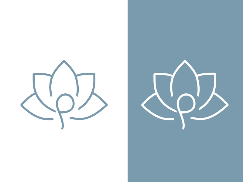 Visual Mark–Lotus flower gif logo lotus salon visual mark