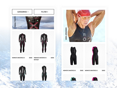 Mobile Collection Page bike collection page ecommerce editorial run shopify sports swim triathlon