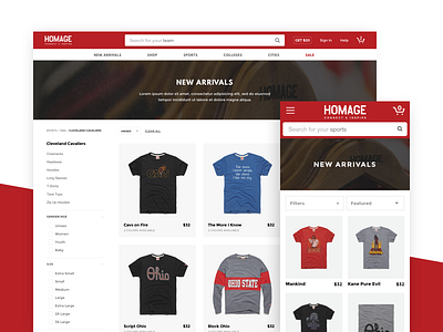 Homage Collection Page bike collection page ecommerce editorial run shopify sports swim triathlon