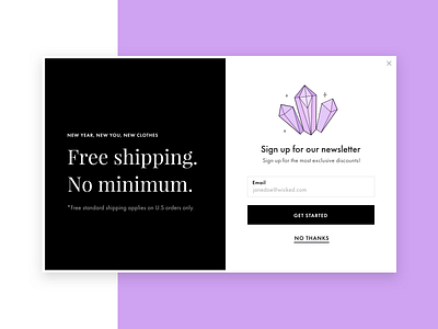 Free Shipping Modal