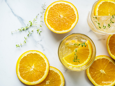 Orange and thyme infused water recipe beverage fresh fruit orange organic vitamin