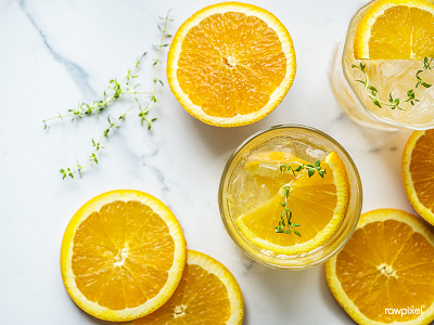 Orange and thyme infused water recipe