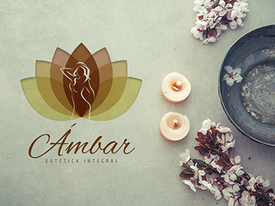 Ambar Integral Beauty Shop branding logo