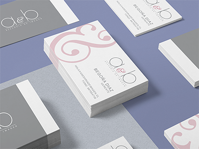 A&B Business Card branding business cards