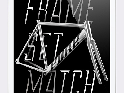 PureFix Ad advertisement bike type typography