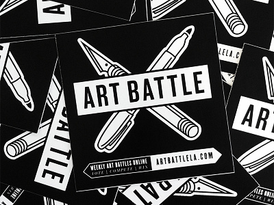 Art Battle L.A. Logo art battle design illustration logo
