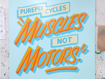 Muscles Not Motors 1shot casual sign painting trade tech