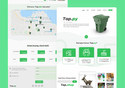 Tappy - Homepage branding design minimal ui ux web website