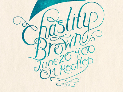 Chastity Brown Poster Type hand drawn lettering lettering poster typography