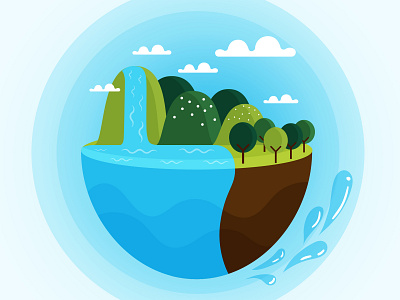 World Water Day 19 branding desaingrafis design graphicdesign illustration savewater vector water waterillustration worldwaterday