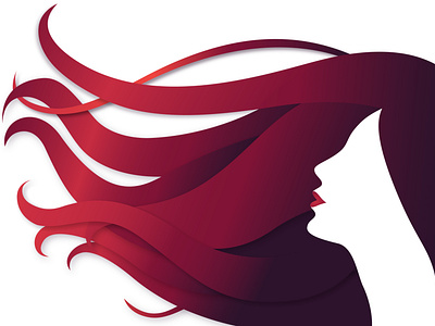 women hair illustration