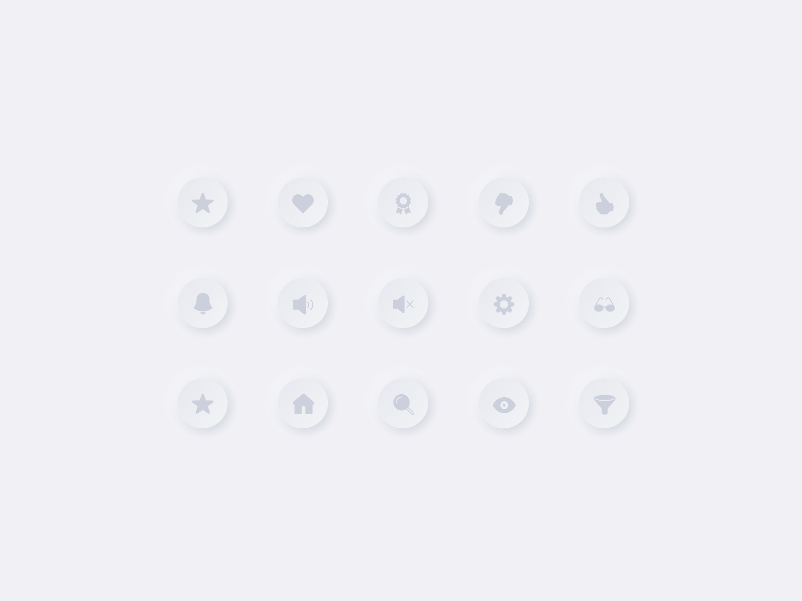 Neumorphism Buttons 2020 design trend buttons icons neumorphism skeumorphism soft ui soft ui icons ui designs ui trend