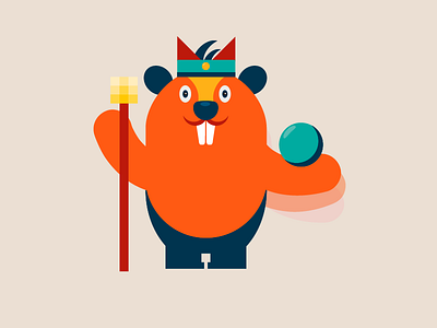 Marmot 2019 animal animals logo character flat illustration illustrator nature
