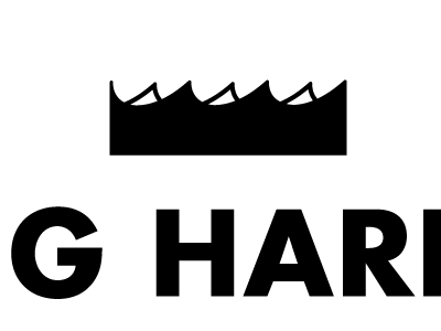 King Harbor wave/crown crown harbor king logo royal waves
