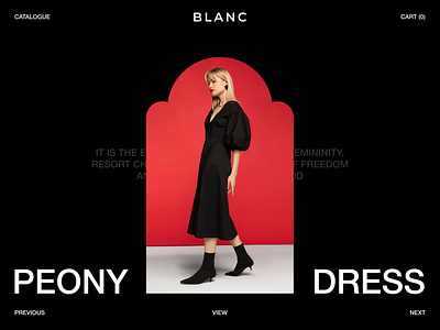 Blanc Catalogue Page brand catalog catalogue catalogue design ecommerce fashion fashion app fashion brand fashion design product product design product page typography ui ui design uidesign web design webdesign