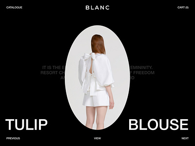 Blanc Catalogue Page