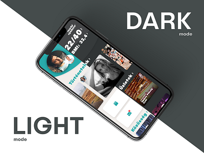 Light / Dark Fitness App Dashboard app design dark mode dashboard facebook fitness fitness app fitness club instagram light mode menu design social app ux ui
