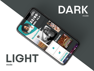 Light / Dark Fitness App Dashboard