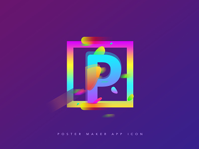 P icon app art branding clean colorful gradient gradient icon icon icon design icon set iconography icons illustration illustrator p ui ux vector