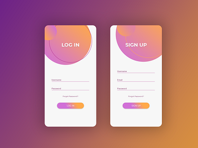 login signup app branding clean color design desing icon illustration iphone ui ux web website