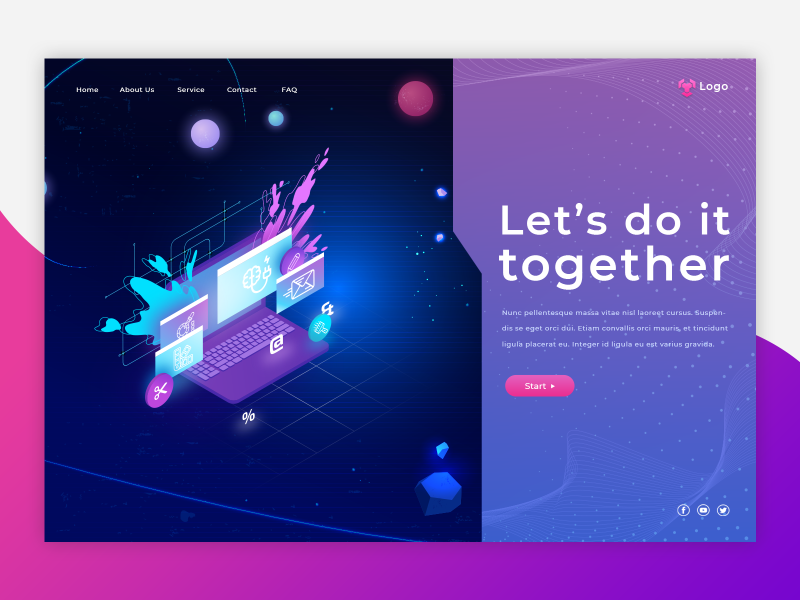 Web Mockup by iApp Technologies LLP on Dribbble