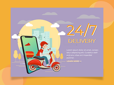 24/7 Delivery Web delivery design design art designer designs lgoo web design website websites