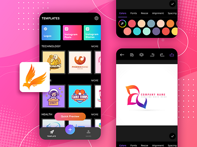 Logo Maker App UI by iApp Technologies LLP on Dribbble