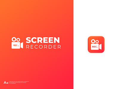 Screen Recorder app android app branding clean design illustration interface ios iphone logo love mobile popular screen shot ui ux website