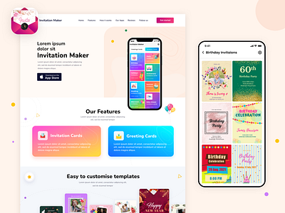 Invitation Maker Landing Page