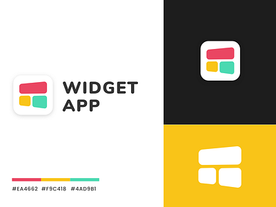 Widget App Logo Design brand identity branding color logo colorful logo gradient lettermark logo logo design logodesign logomark logotype minimal minimal logo modern modern logo modern logos simple simple logo symbol typography